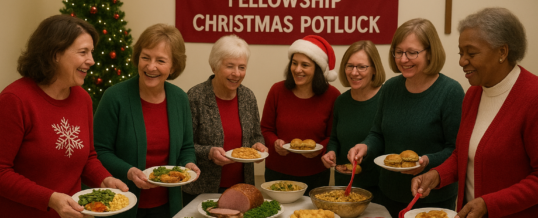 Women’s Fellowship Christmas Potluck Dinner – Wednesday, December 3rd, 5:45pm
